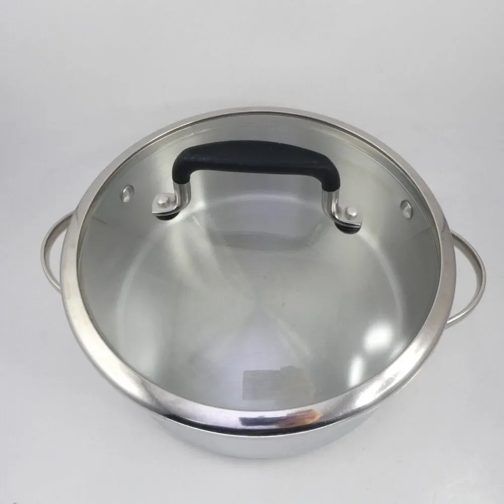Princess House Heritage Stainless Steel 4 Qt Pan W/ Lid Excellent